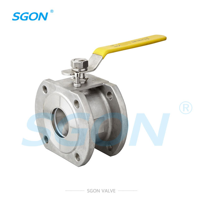 Thin flange ball valve