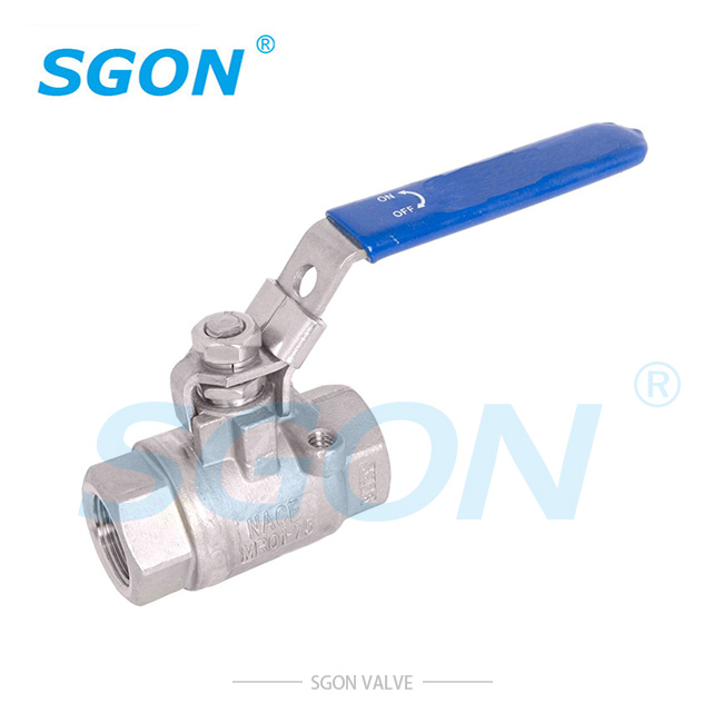 2PC Stainless Steel Threaded Ball Valve 2000WOG                  